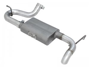 Jeep Wrangler JK Exhaust System - Axle Back - aFe - Aluminized Hi-Tuck - V6 3.6/3.8L - `07-`18