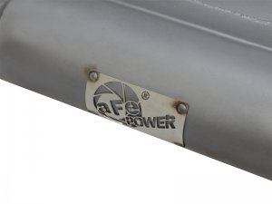 Jeep Wrangler JK Axle-Back Exhaust - aFe - Scorpion 2-1/2in Alum Steel - Polished - V6-3.6/3.8L - `07-`18