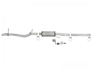 Jeep Wrangler JK Exhaust Cat Back - Rear - aFe - Scorpion 2-1/2in Aluminized Steel Hi-Tuck - V6 3.6L/3.8L - `07-`18