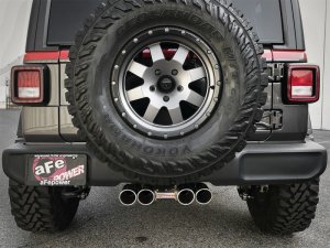 Jeep Wrangler JL Exhaust System - Rear - aFe - Rebel Series - Polished - V6-3.6L - `18-`24