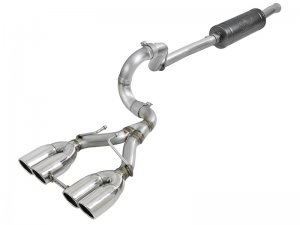 Jeep Wrangler JL Exhaust System - Rear - aFe - Rebel Series - Polished - V6-3.6L - `18-`24