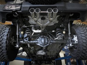 Jeep Wrangler JL Exhaust System - Rear - aFe - Rebel Series - Polished - V6-3.6L - `18-`24