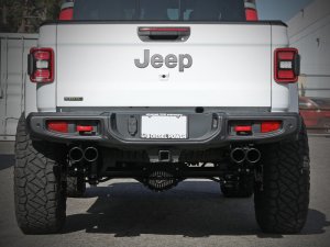 Jeep Gladiator Performance Exhaust - aFe - Vulcan Series, DPF-Back - Black - 3.0L - 2021+