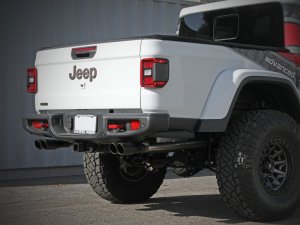 Jeep Gladiator Performance Exhaust - aFe - Vulcan Series, DPF-Back - Black - 3.0L - 2021+