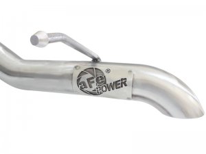 Jeep Wrangler JK Exhaust Cat Back - Driver-Side Exit - aFe - MACHForce XP 2.5in SS-409 - V6-3.6L/3.8L - `07-`18