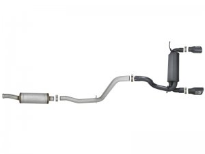 Jeep Wrangler JL Exhaust Cat Back - Rear - aFe - Rebel Series - Black - 3.6L - `18-`24