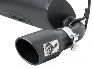 Jeep Wrangler JL Exhaust Cat Back - Rear - aFe - Rebel Series - Black - 3.6L - `18-`24