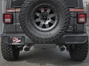 Jeep Wrangler JL Exhaust Axle Back - aFe - Rebel Series - Black - 3.6L - `18-`24
