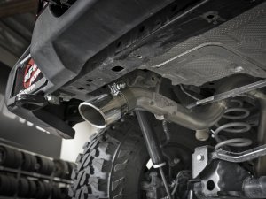 Jeep Wrangler JL Exhaust Axle Back - aFe - MACH Force-Xp, Hi-Tuck - Polished - 3.6L - `18-`20
