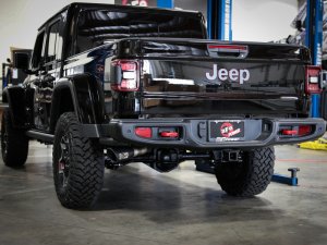 Jeep Gladiator Performance Exhaust - aFe - Apollo GT Series 409 Stainless Steel Cat-Back Exhaust w/ Black Tip - Black - 3.6L - `20-`24