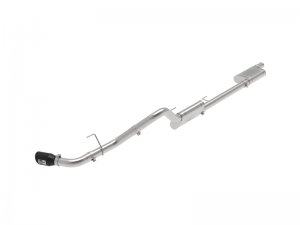 Jeep Gladiator Performance Exhaust - aFe - Apollo GT Series 409 Stainless Steel Cat-Back Exhaust w/ Black Tip - Black - 3.6L - `20-`24