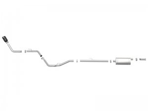Jeep Gladiator Performance Exhaust - aFe - Apollo GT Series 2.5in 409SS Cat-Back - Black - 3.6L - `20-`24