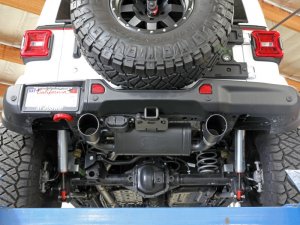 Jeep Wrangler JL Cat-Back Exhaust - aFe - Rebel Series - Black - 2.0L - `18-`24