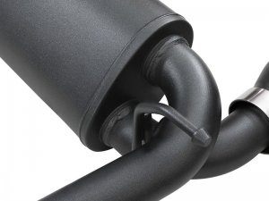 Jeep Wrangler JL Cat-Back Exhaust - aFe - Rebel Series - Black - 2.0L - `18-`24