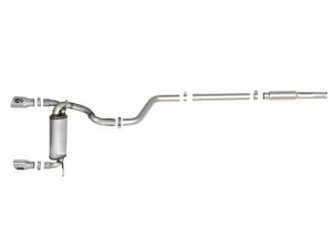 Jeep Wrangler JL Cat-Back Exhaust - aFe - Rebel Series - Polished - 2.0L (t) - `18-`24