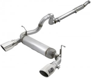 Jeep Wrangler JL Cat-Back Exhaust - aFe - Rebel Series - Polished - 2.0L (t) - `18-`24