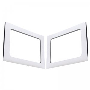 Jeep Wrangler JK Side Window Trim Kit - Rear - DEI - White - `11-`18