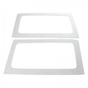 Jeep Wrangler JK Side Window Trim Kit - Rear - DEI - Boom Mat - White - `11-`18