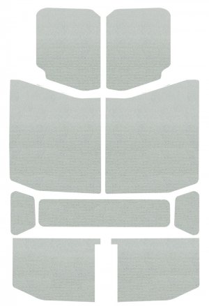 Jeep Wrangler JL Headliner - DEI - Sound Deadening - White - `18-`23