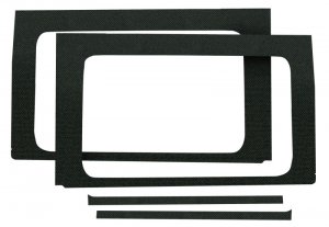 Jeep Wrangler JL Rear Side Window Trim - Rear - DEI - Black - `18-`23