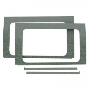 Jeep Wrangler JL Side Window Trim Kit - Rear - DEI - 4 Piece - Gray - `18-`23