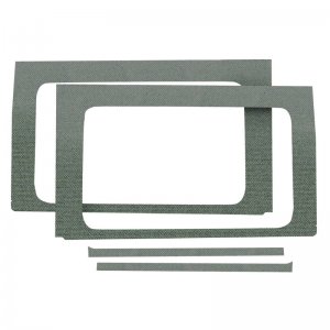 Jeep Wrangler JL Side Window Trim Kit - Rear - DEI - 4 Piece - Gray - `18-`23