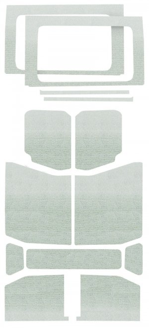 Jeep Wrangler JL Headliner Kit - DEI - White - `18-`23