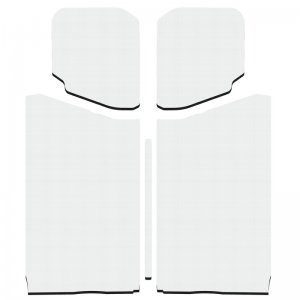 Jeep Wrangler JL Headliner - DEI - Sound Deadening - White - `18-`23