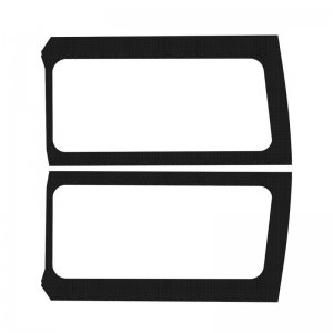 Jeep Wrangler JL Side Window Trim Kit - Rear - DEI - Black - `18-`23
