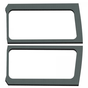 Jeep Wrangler JL Side Window Trim Kit - Rear - DEI - Gray - `18-`23