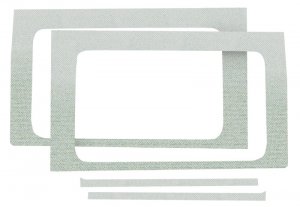Jeep Wrangler JL Side Window Trim Kit - Rear - DEI - White - `18-`23