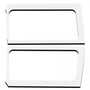 Jeep Wrangler JL Side Window Trim Kit - Rear - DEI - White - `18-`23