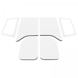 Jeep Wrangler JK Complete Headliner Kit - DEI - Boom Mat - White - `11-`18