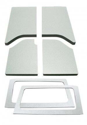 Jeep Wrangler JK Complete Headliner Kit - DEI - Boom Mat - White - `11-`18
