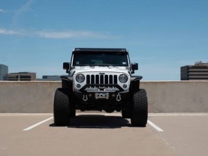 Jeep Wrangler JK Front Winch Bumper - Front - Road Armor - Stealth - Black - `07-`18