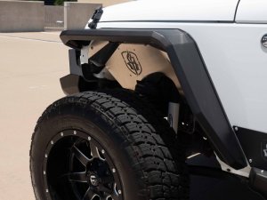 Jeep Wrangler JK Fender Flare Body Armor - Front - Road Armor - Stealth - `07-`18