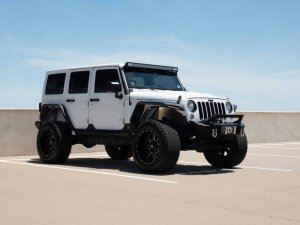 Jeep Wrangler JK Rear Fender Flares - Rear - Road Armor - Stealth - Black - `07-`18