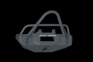 Jeep Wrangler JK Front Bumper - Front - Road Armor - Stealth Stubby Winch Bumper w/Stinger Guard - Tex Blk - `07-`18