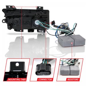 Jeep Wrangler JL Side Markers - ANZO - w/ Sequential Signal - Chrome Clear - `18-`19