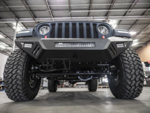 Jeep Wrangler JL Front Bumper - Front - Road Armor - SPARTAN - Tex Blk - `18-`20