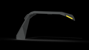 Jeep Wrangler JL Stealth Front Fender Flare - Front - Road Armor - Stealth w/Switchback LED DRL - Tex Blk - `18-`20