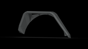 Jeep Wrangler JL Rear Fender Flares - Rear - Road Armor - Stealth - `18-`21