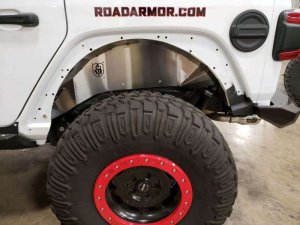 Jeep Wrangler JL Fender Liner - Rear - Road Armor - Stealth - Raw - `18-`20