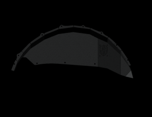 Jeep Wrangler JL Fender Liner - Rear - Road Armor - Stealth - Black - `18-`20