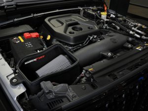 Jeep Wrangler JL Cold Air Intake w/ Pro DRY S Filter - aFe - Magnum FORCE Stage-2 - 2.0L - `24-`25