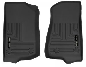 Jeep Wrangler JL Front Floor Liners - Front - Husky Liners - X-Act Contour - Black - `19-`24