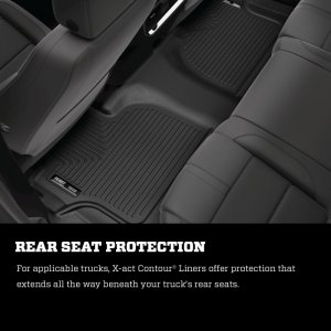 Jeep Wrangler JL Floor Liner - Rear - Husky Liners - X-Act Contour - Black - `19-`24