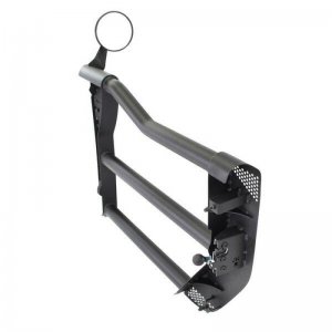 Jeep Wrangler JK Trailline Tube Doors - Front - Go Rhino - Replacement - Black - `07-`18