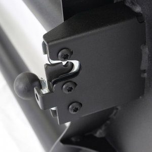 Jeep Gladiator Front Tube Door - Go Rhino - Trailline Replacement - Black textured powder coat - `20-`21