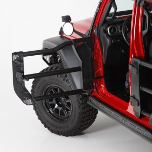 Jeep Gladiator Door Replacements - Rear - Go Rhino - Trailline Replacement Tube Door - Black textured - `20-`21